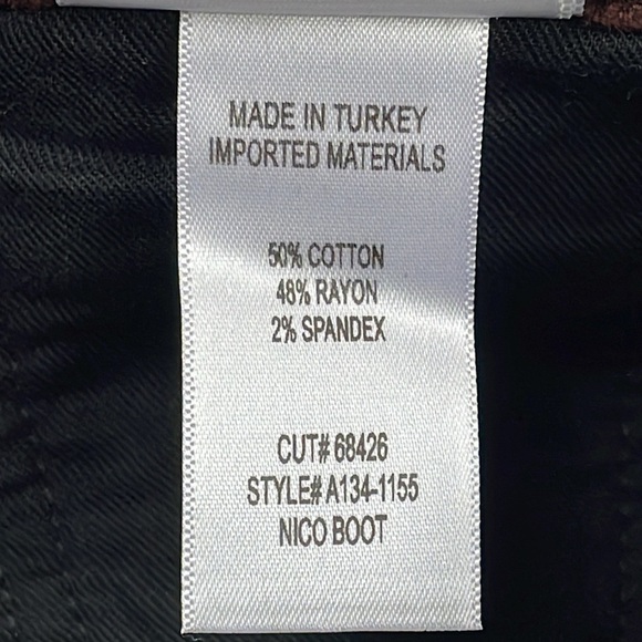 New Agolde Nico High Rise Slim Boot Pants in Chocolate Milk Velvet Sz 30 - Picture 13 of 14